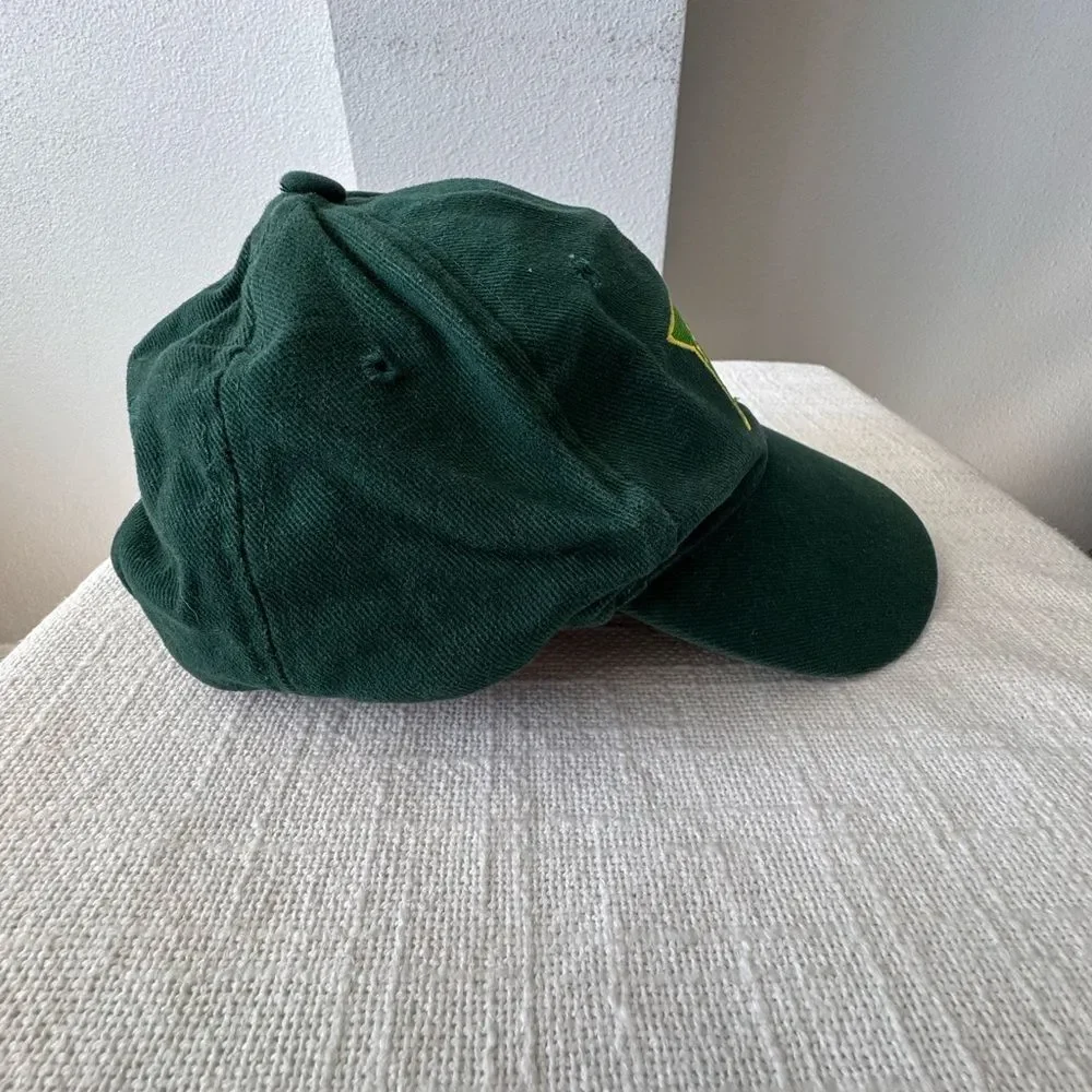 John Deere Trucker Hat Green Logo 100% Cotton Adjustable